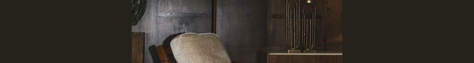 Material Details Beige velvet armchair Washington