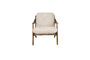 Miniature Beige velvet armchair Washington Clipped