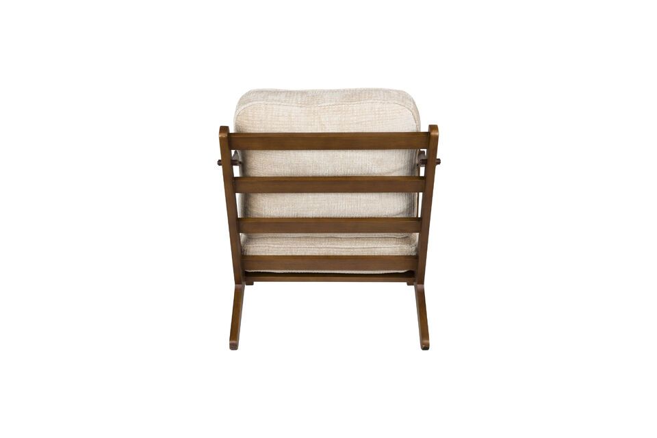 Beige velvet armchair Washington - 11
