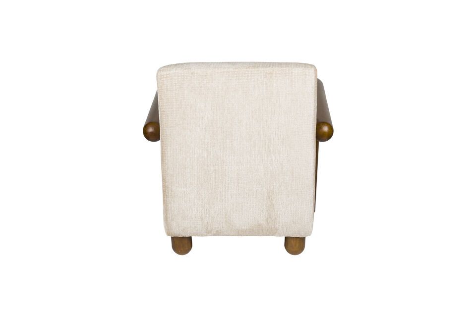 Beige Velvet Robinson Armchair - 6