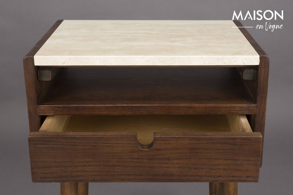 Its beige hue evokes the gentle warmth of interiors past