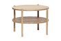 Miniature Beige wood coffee table Acorn Clipped