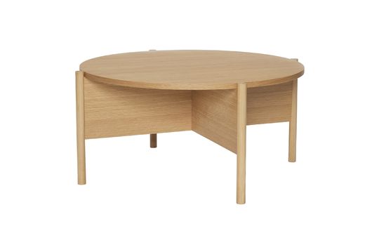 Beige wood coffee table Heritage Clipped