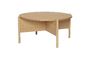 Miniature Beige wood coffee table Heritage Clipped