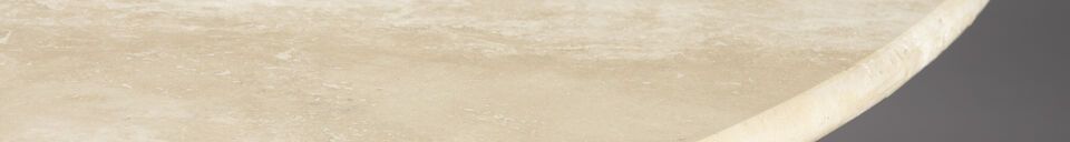 Material Details Beige wood dining table Arda