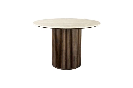Beige wood dining table Arda Clipped