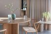 Miniature Beige wood dining table Laurent 4