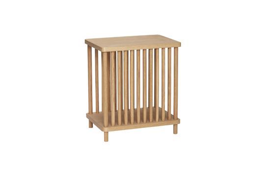 Beige wood magazine rack Acorn Clipped