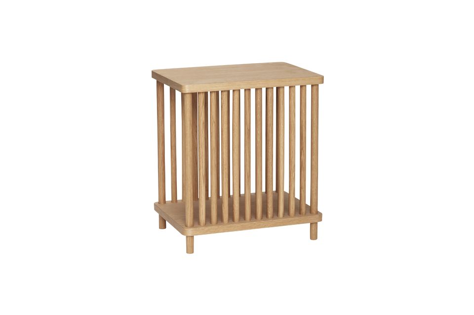 Beige wood magazine rack Acorn Hübsch