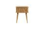 Miniature Beige wood side table Barbier Clipped