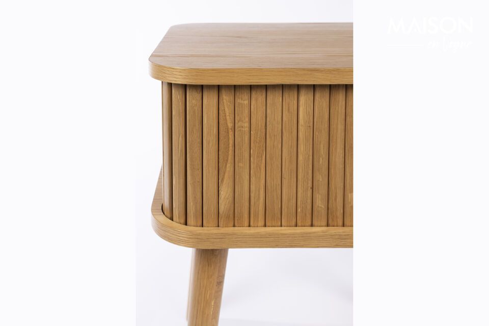 Discover the versatility and functional charm of our Barbier Brown Wooden Side Table