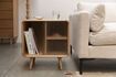 Miniature Beige wood side table Rise 2