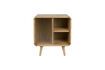 Miniature Beige wood side table Rise 1