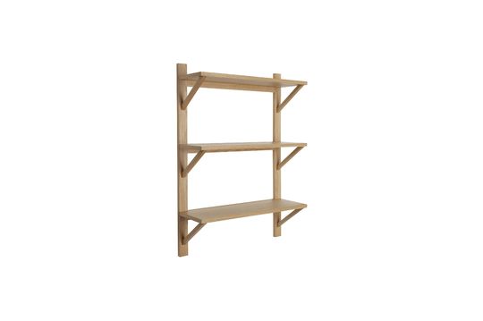 Beige wood wall shelf Triarch Clipped
