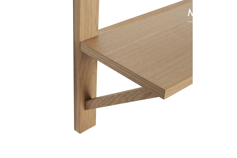 Wooden wall shelf with 3 levels