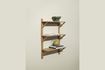 Miniature Beige wood wall shelf Triarch 1