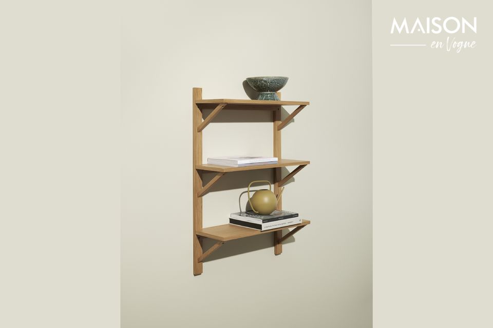 Beige wood wall shelf Triarch Hübsch