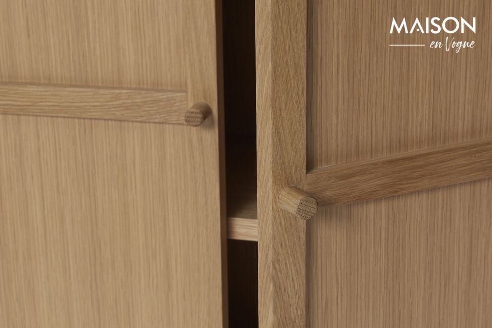 Quality oak wood cabinet