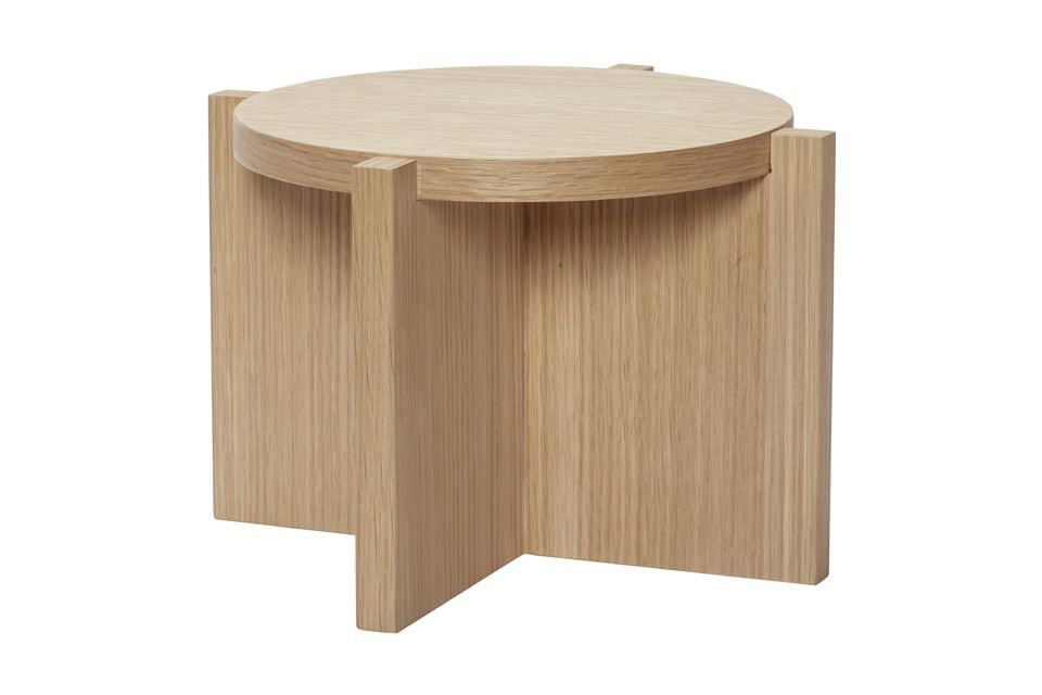 Beige wooden plant stand  Nomad Hübsch