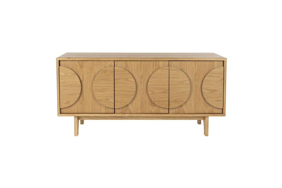 Beige wooden sideboard Groove Zuiver
