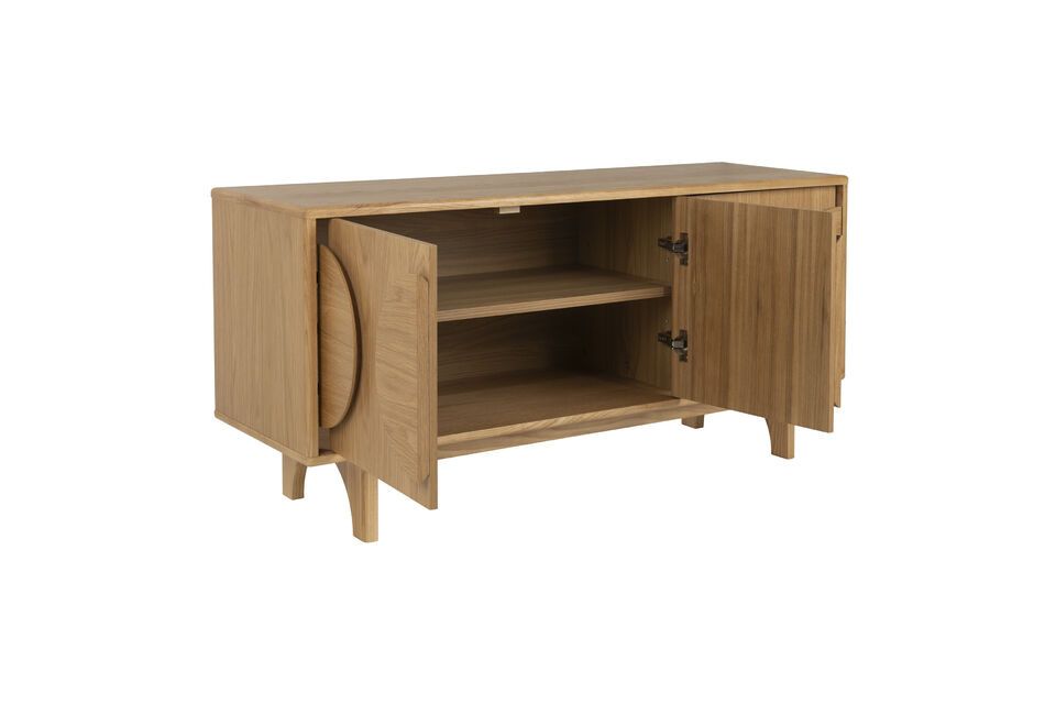 Beige wooden sideboard Groove - 2