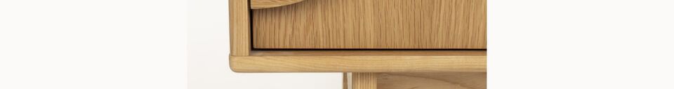 Material Details Beige wooden sideboard Groove
