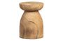 Miniature Beige wooden stool Bink Clipped