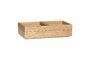 Miniature Beige wooden storage box Staple Clipped