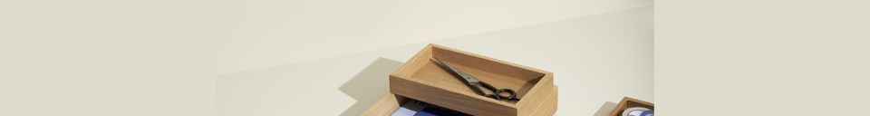 Material Details Beige wooden storage box Staple