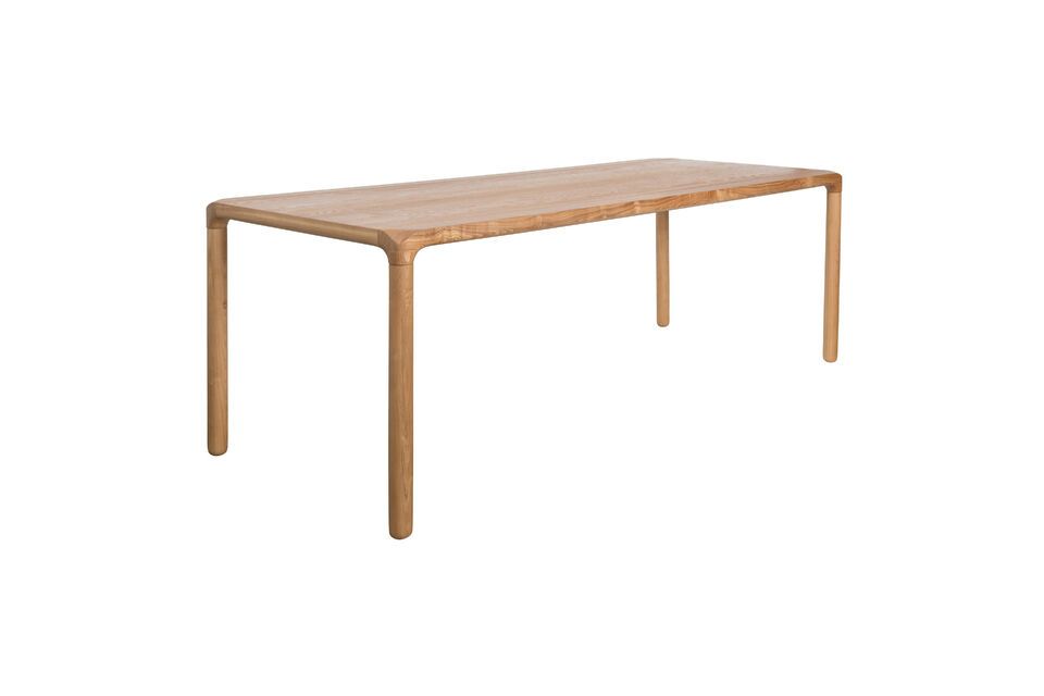 Beige wooden table Storm 220X90 - 11