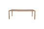 Miniature Beige wooden table Storm 220X90 Clipped