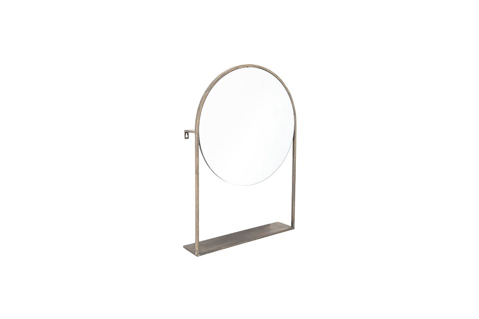 Beissat mirror and brass shelf Bloomingville