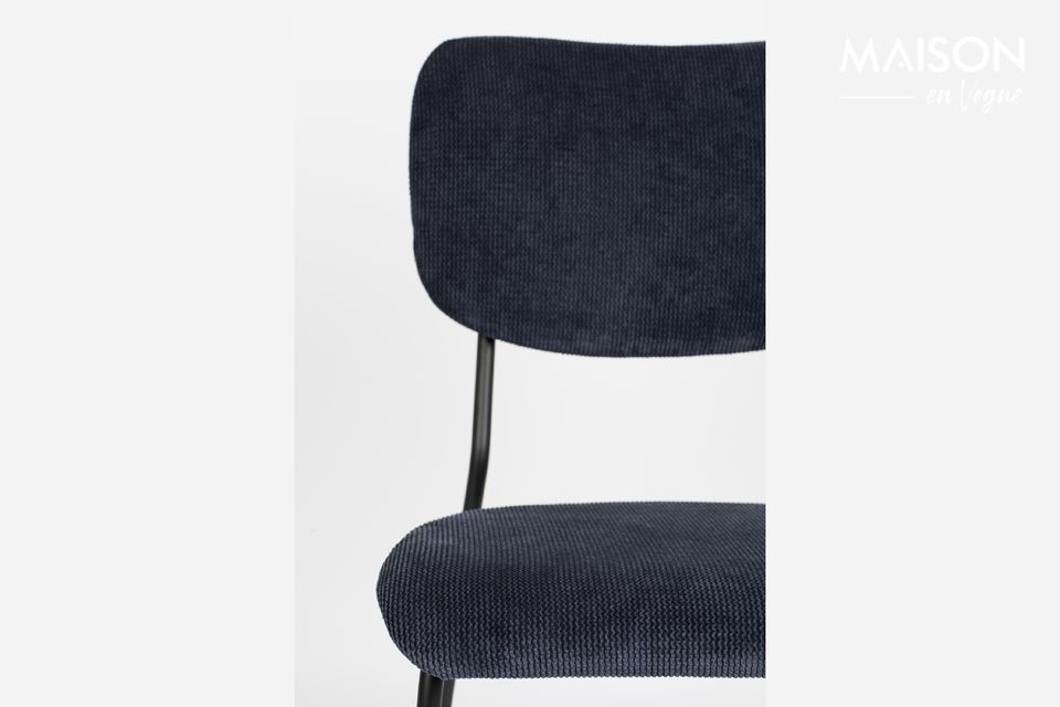 Benson dark blue chair - 5