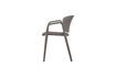 Miniature Bent grey plastic chair 6