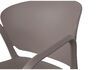 Miniature Bent grey plastic chair 8
