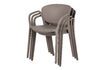 Miniature Bent grey plastic chair 4