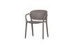 Miniature Bent grey plastic chair 1