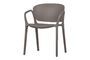 Miniature Bent grey plastic chair Clipped