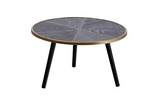 Binck black wooden side table Clipped