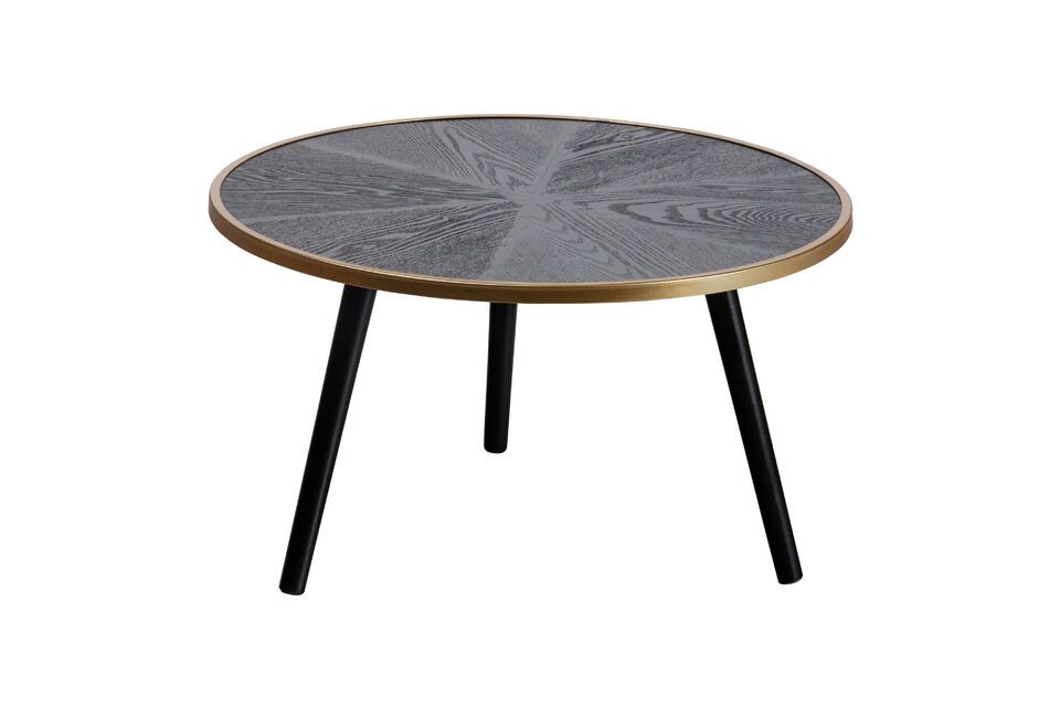 Binck black wooden side table Woood