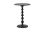 Miniature Black aluminum side table Anka Clipped