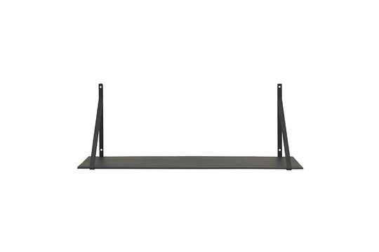 Black aluminum wall shelf Lemmy Clipped