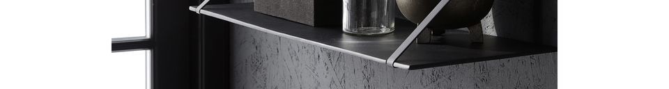 Material Details Black aluminum wall shelf Lemmy