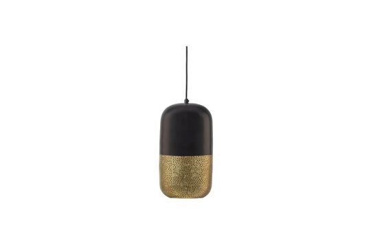 Black and gold metal hanging lamp Tirsa Clipped