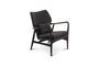 Miniature Black ash wood armchair Peggy Clipped