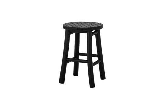 Black bamboo stool Bilbo Clipped