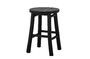 Miniature Black bamboo stool Bilbo Clipped