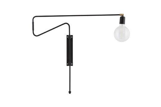 Black brass wall light Swing