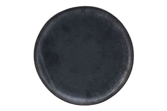 Black-brown ceramic plate Pion