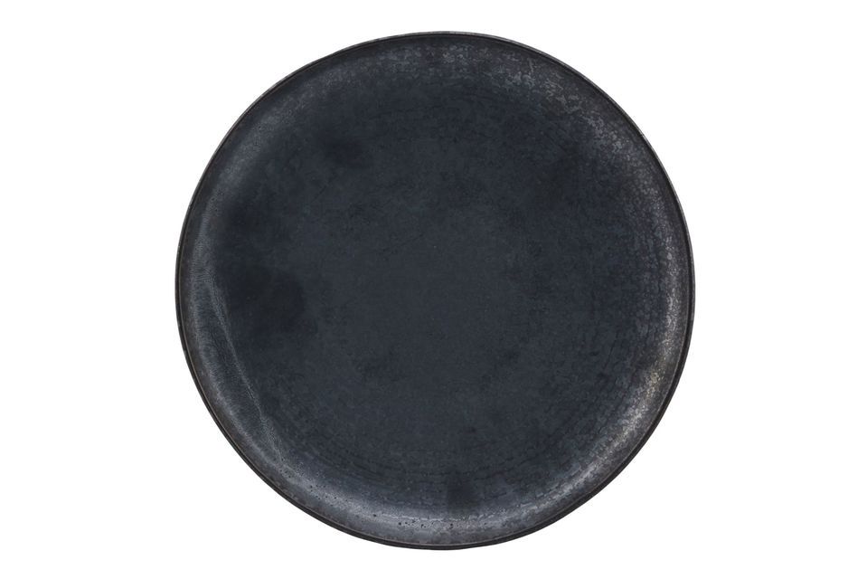 Black-brown ceramic plate Pion House Doctor